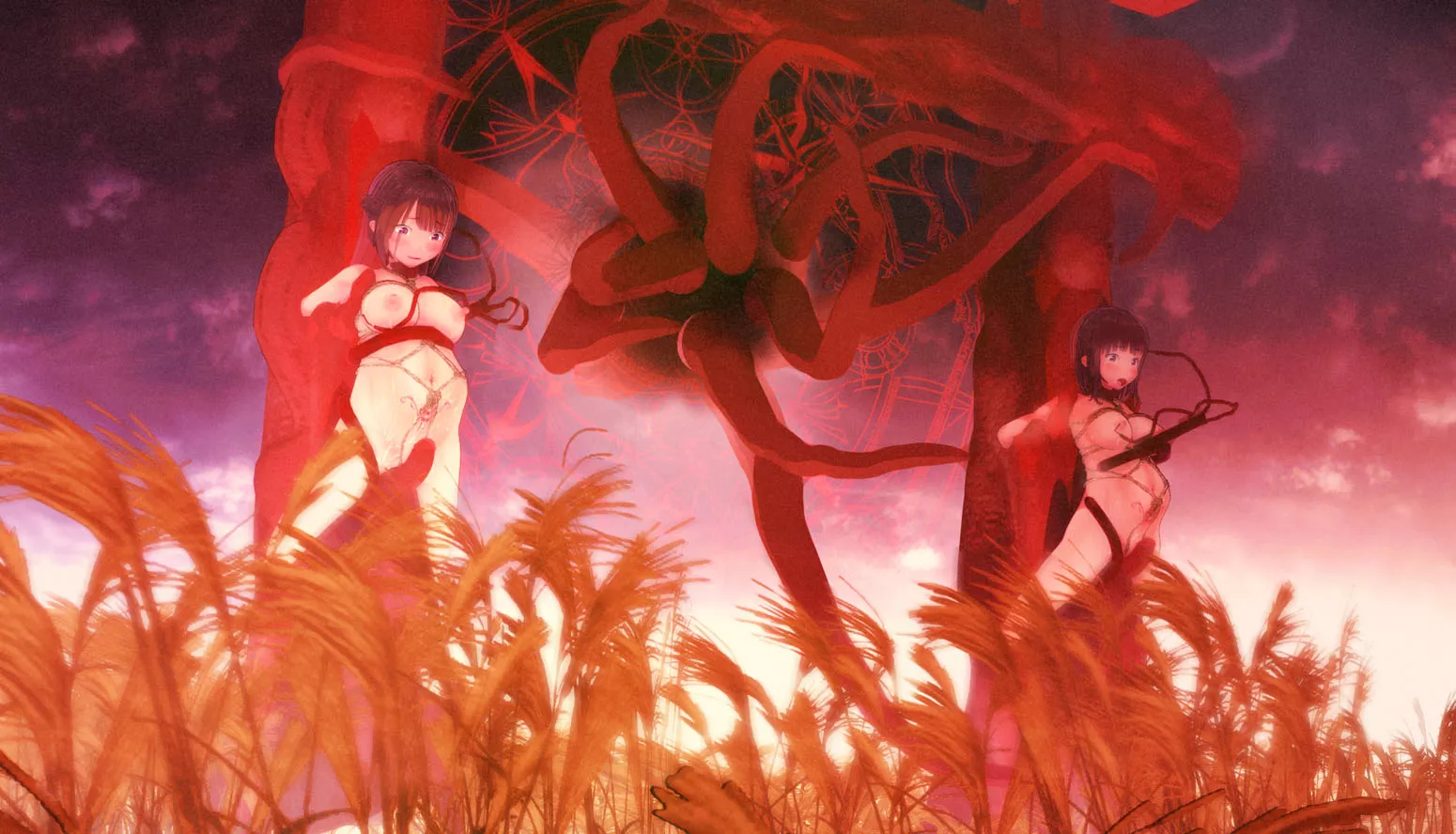 They committed a taboo by summoning magic, now they will spend the rest of their lives in tentacle hell for visitors to see them by the gate They committed a taboo by summoning magic, now they will spend the rest of their lives in tentacle hell for visitors to see them by the gate