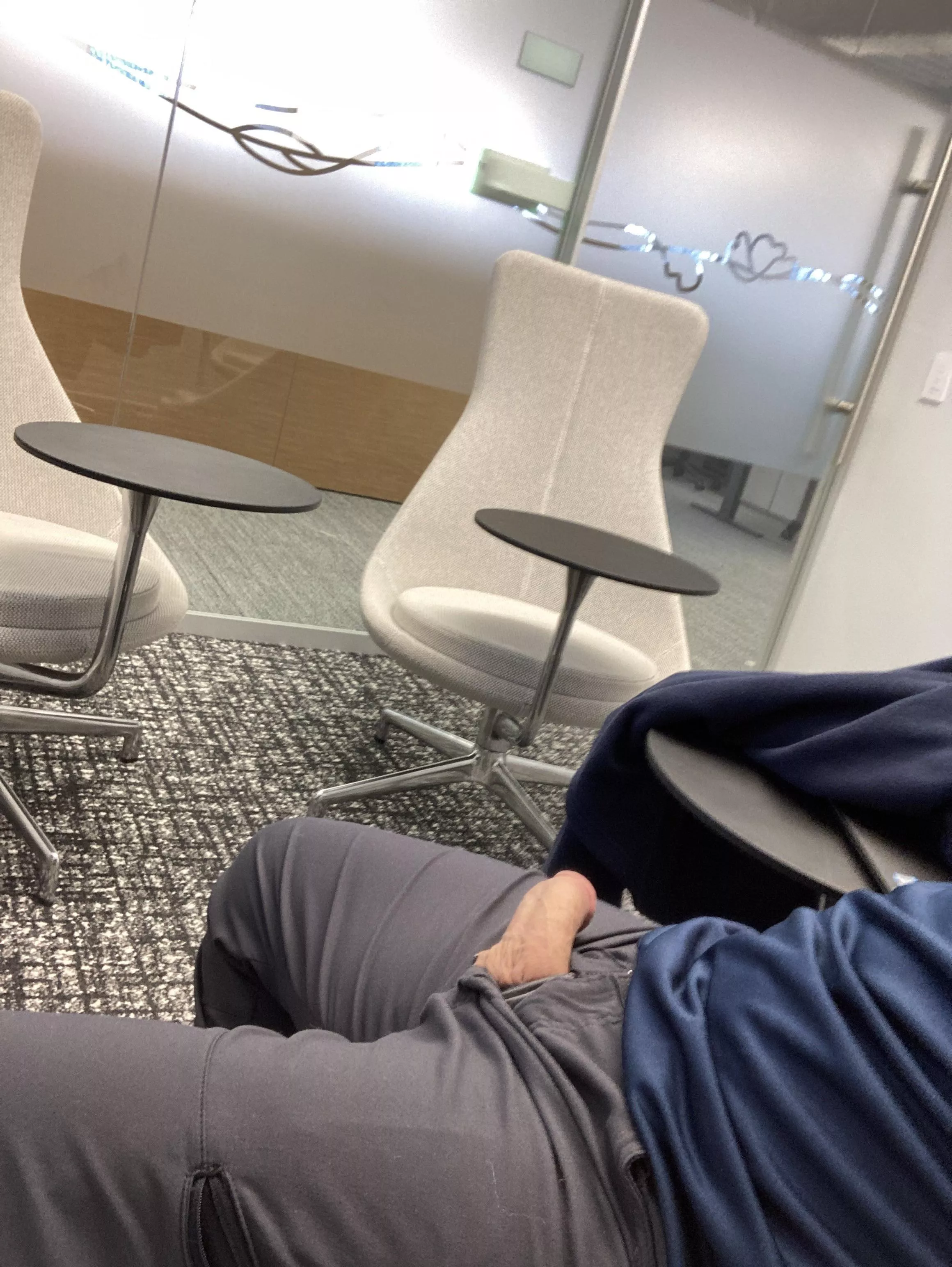 Think anyone in the cubicles outside will notice? (40)