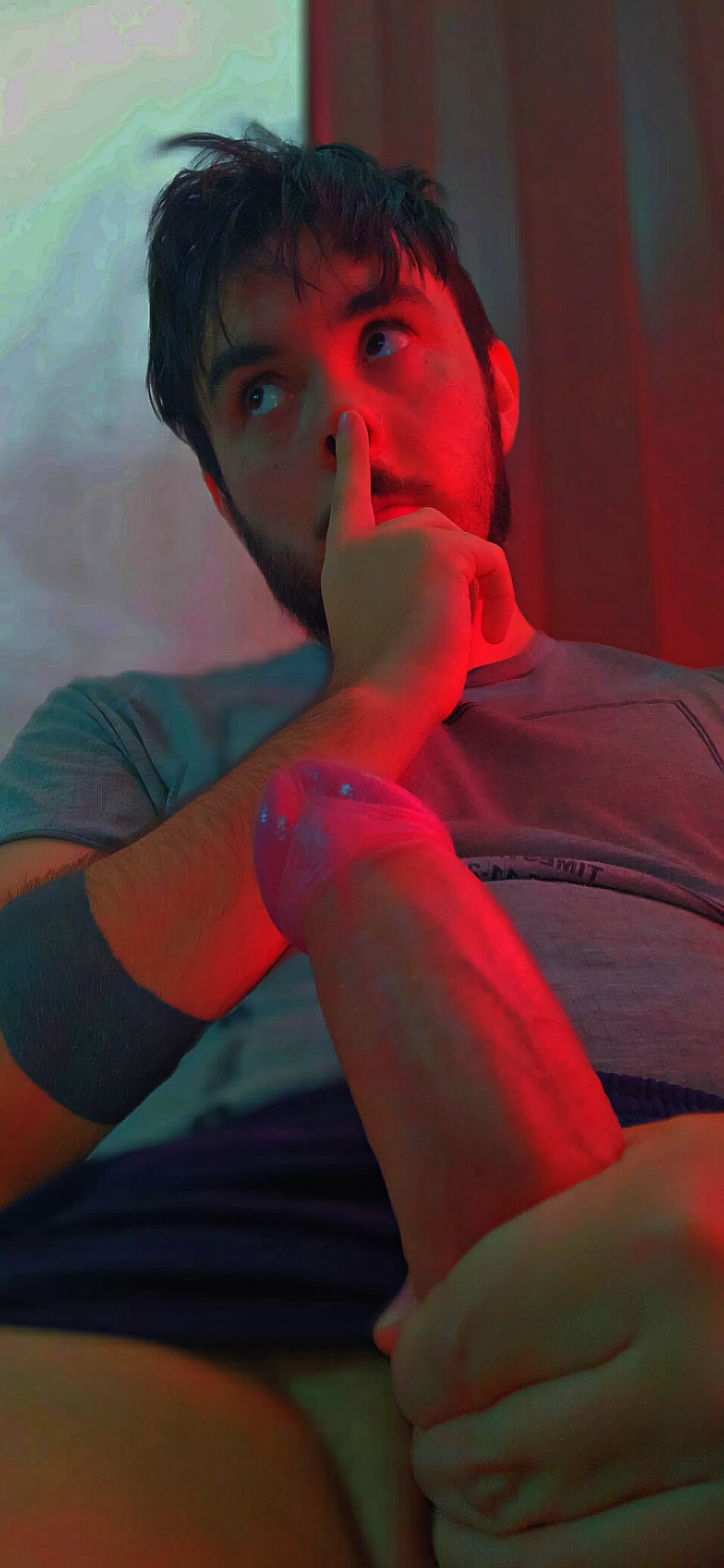 Thinking if someone will drain my thick cock 🍆🍼💦