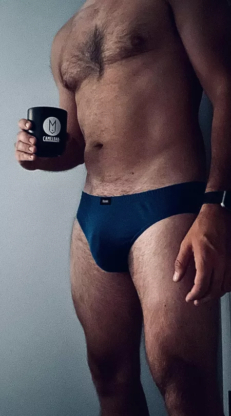 This cup has the logo of my favorite brewery, I am drinking coffee but thinking about beerβ¦