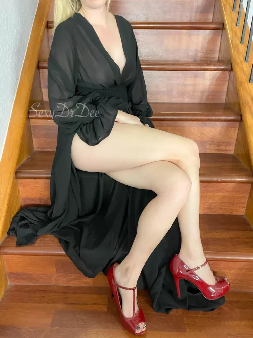 This dress show the perfect amount of leg