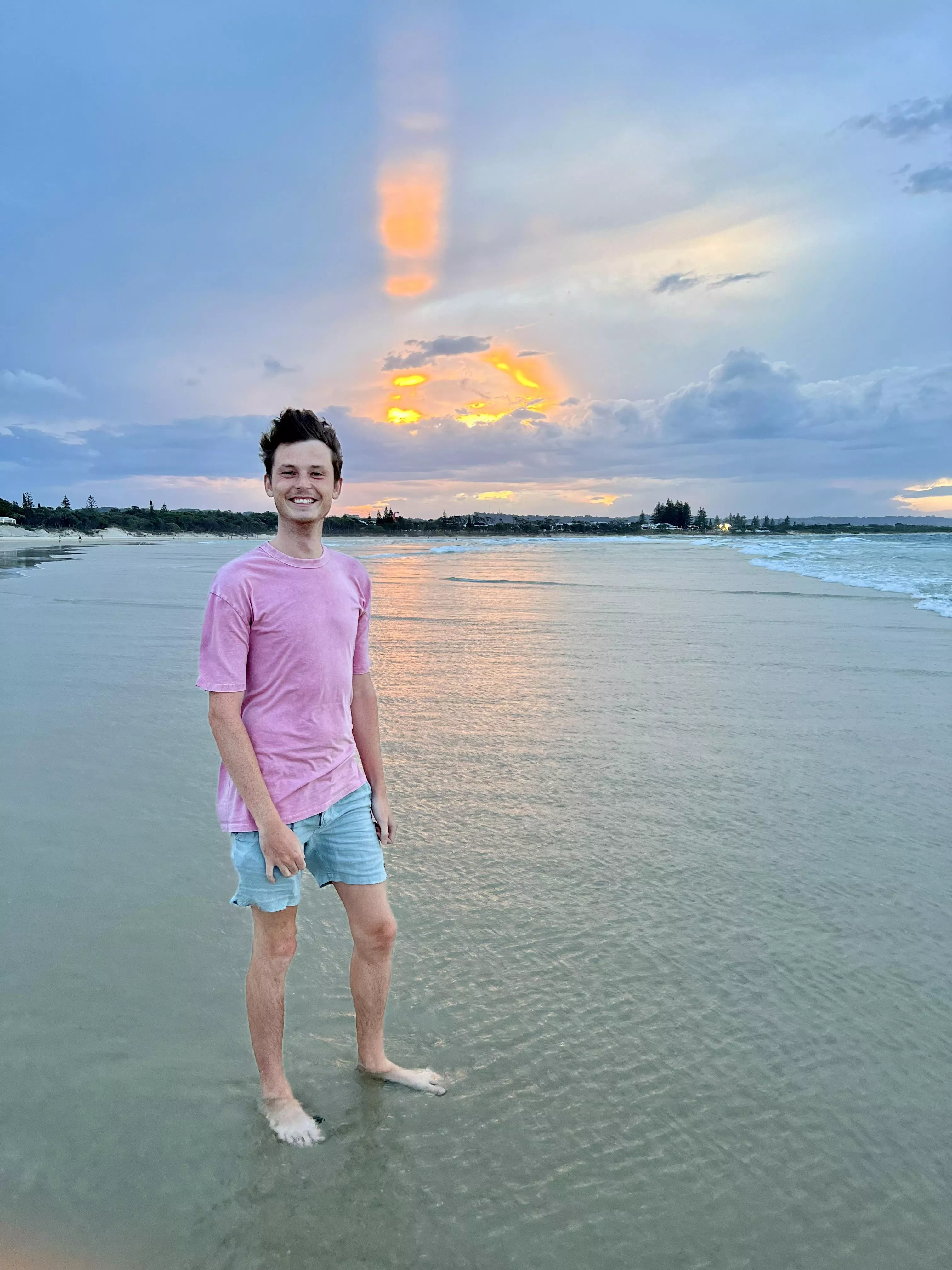 This evening’s sunset.