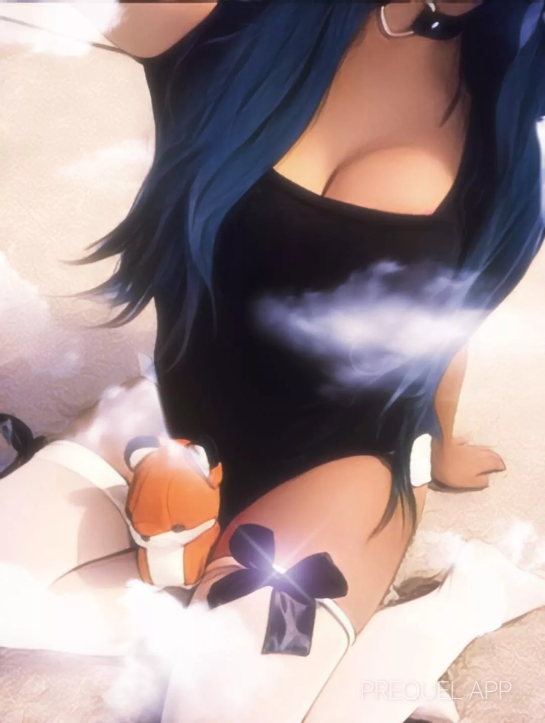 This is Mr. fox, he’s shy. That’s why he’s between my legs hiding 😝💖