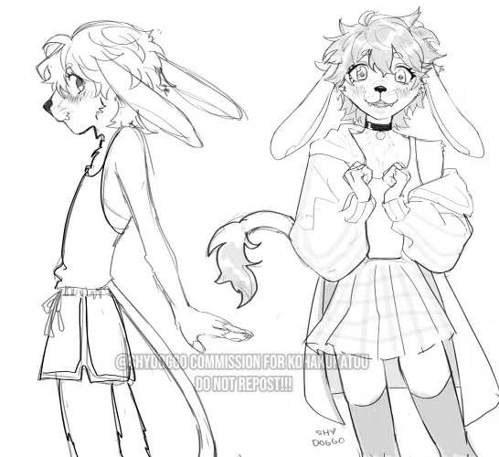 this is my first furry commission!! And i'm very happy with the results ^^ [art by me, commissioned by u/kohakukatou]