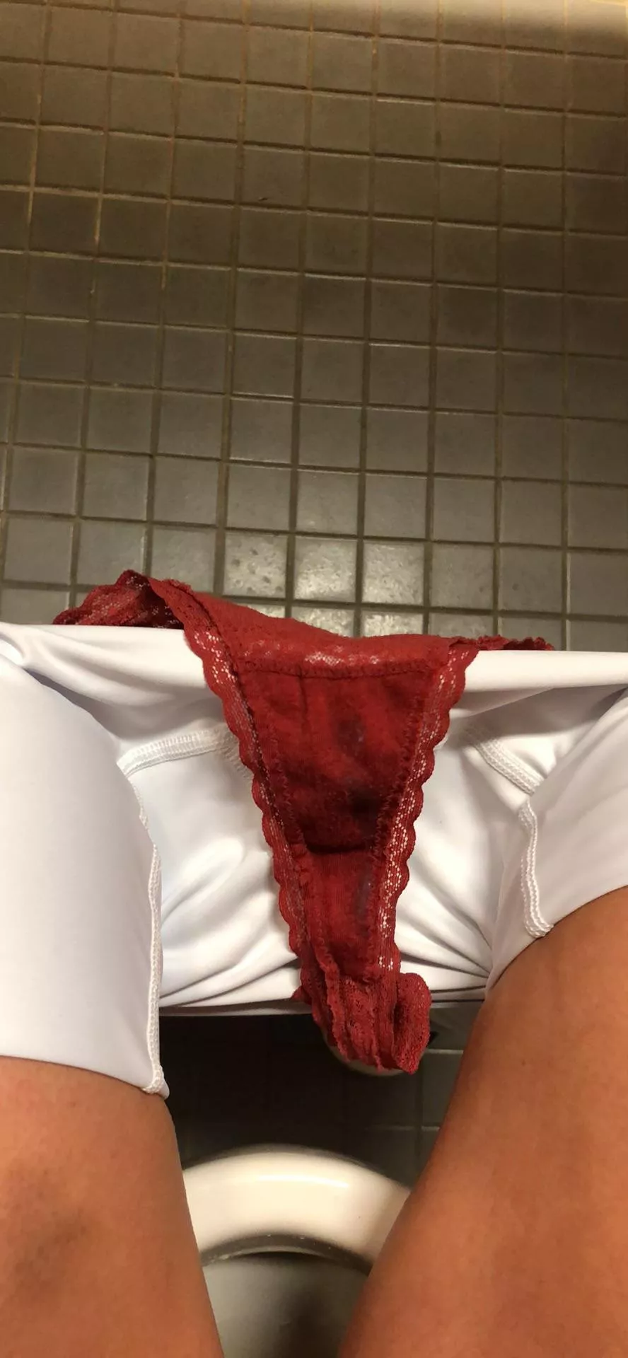 This is what my panties look like after meeting a potential bull!🥰 This is what my panties look like after meeting a potential bull!🥰
