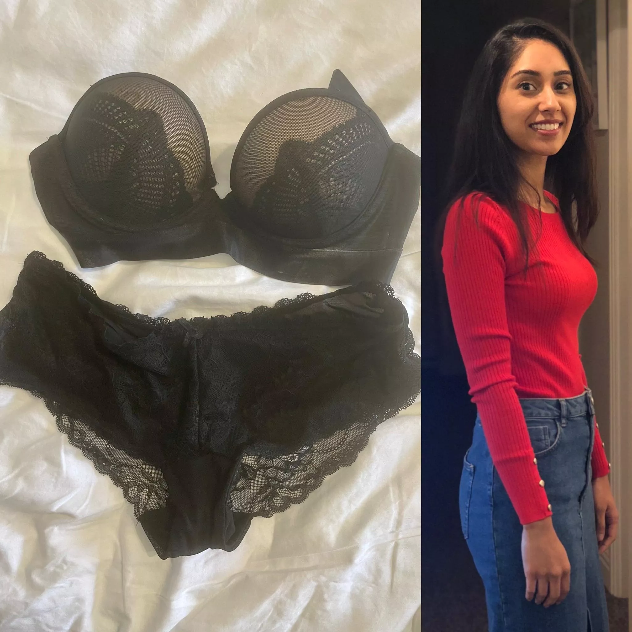 This is what she wears underneath 🥵