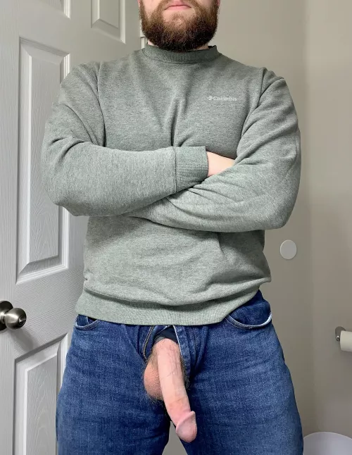 This is why they put a fly on jeans, right? [35]