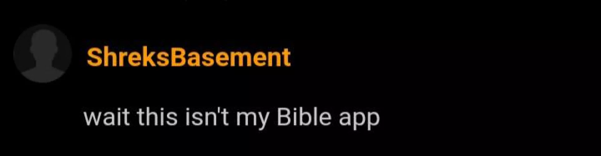 This man doesn't need jesus