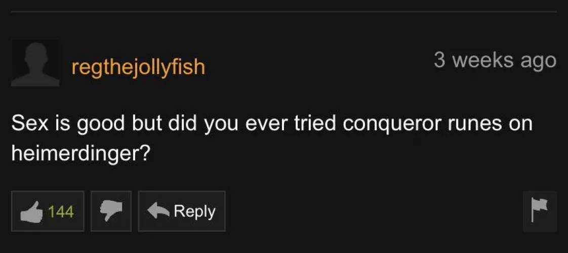 this man has his priorities straight