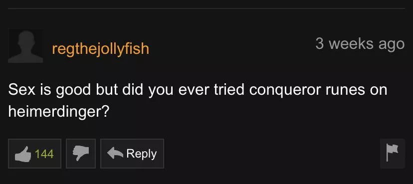 this man has his priorities straight