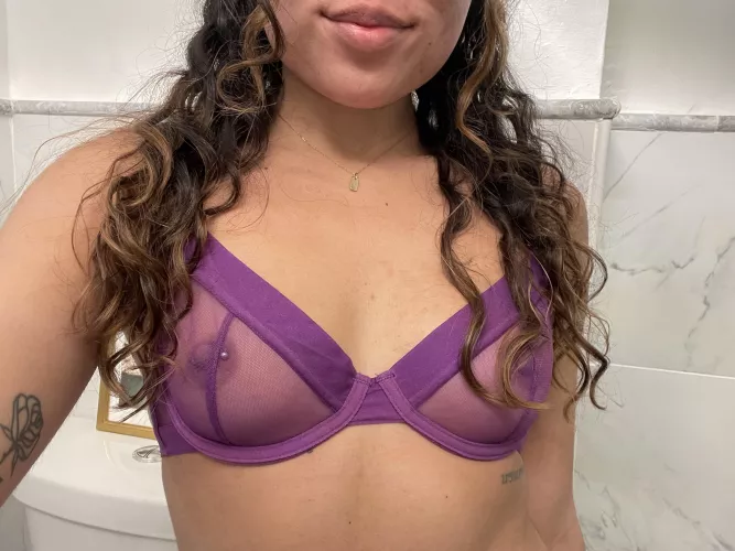 This new bra is a little see thru 👀