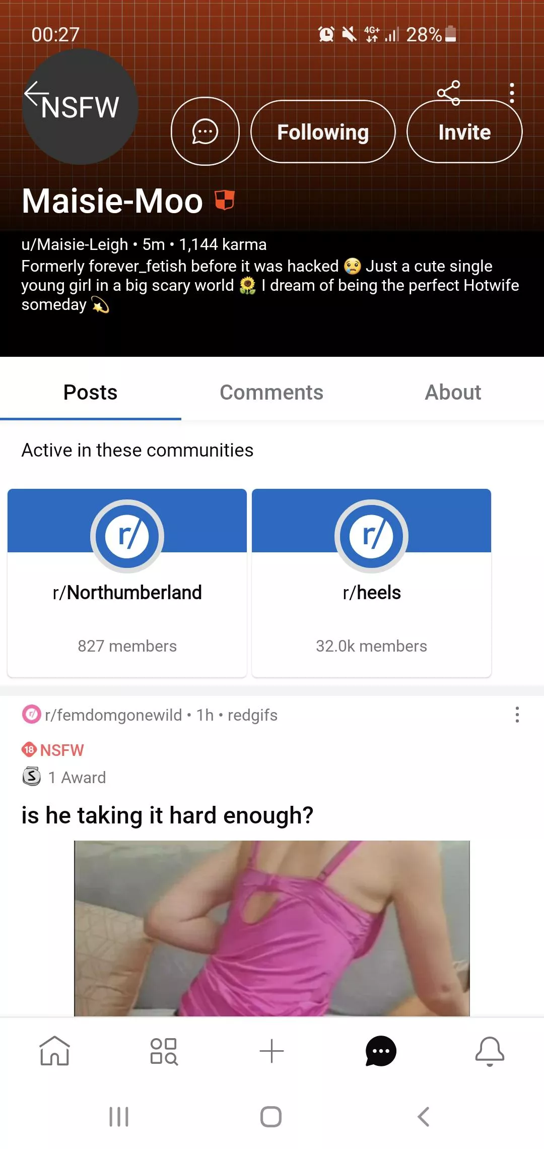 This profile is posting porn of myself without permission or verification please block and report