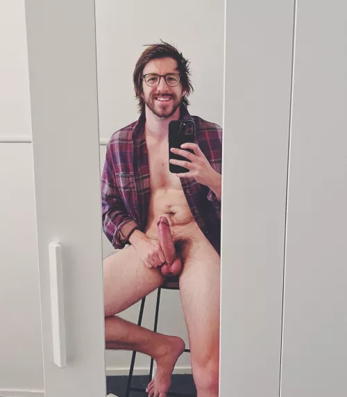 This stool and I have a lot in common; hard wood and 3 legs…