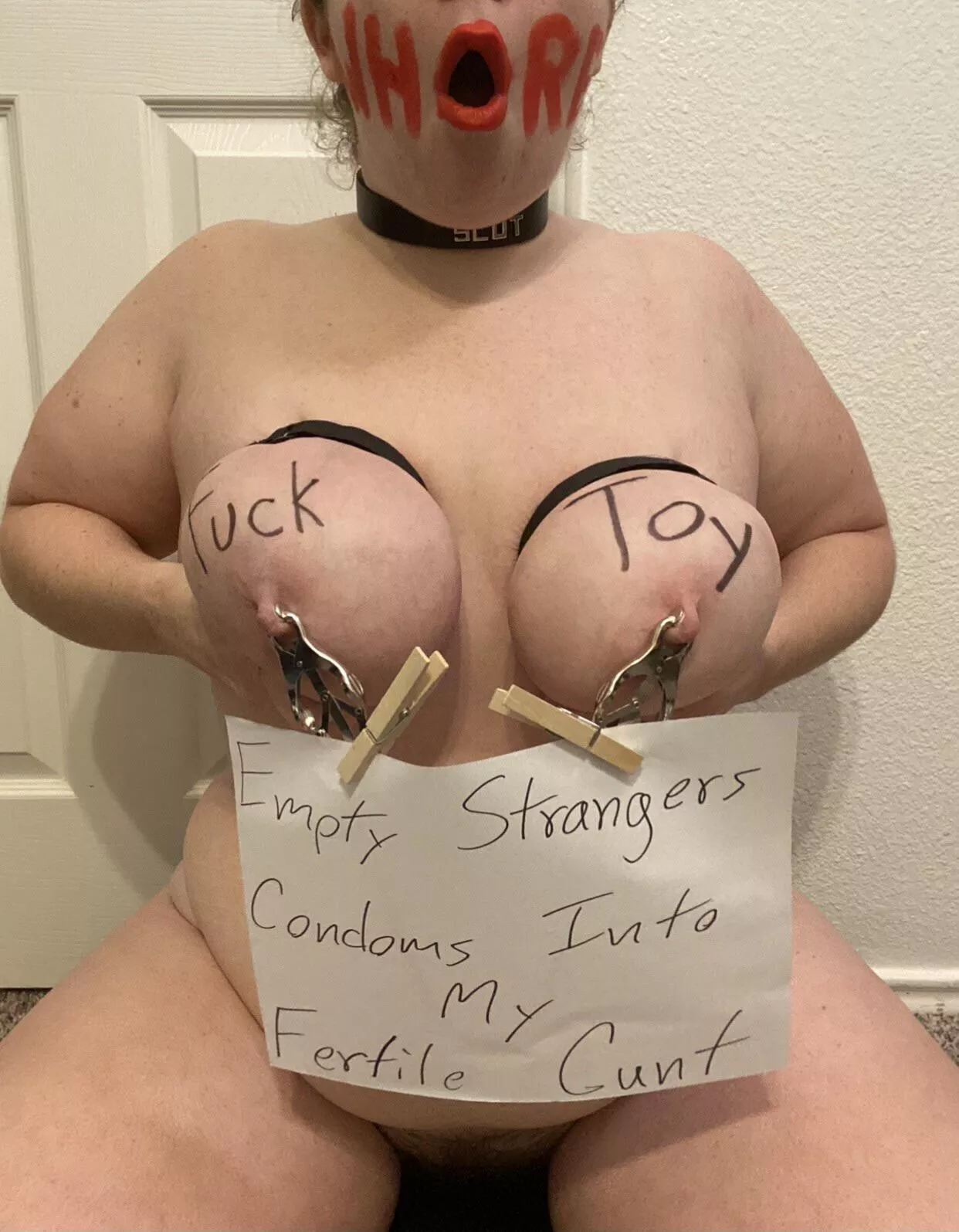 This submissive whore of mine is on her fertile days and I thought to share this with y’all. Be mean, be harsh. This submissive whore of mine is on her fertile days and I thought to share this with y’all. Be mean, be harsh.