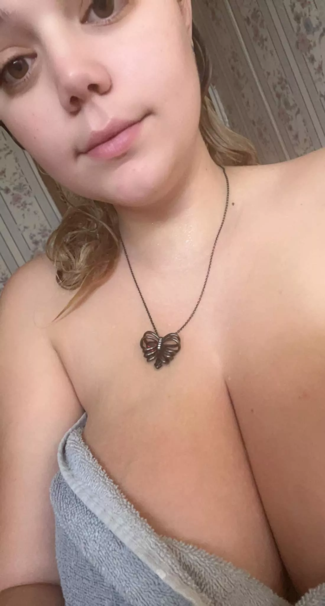 This towel isn't covering much