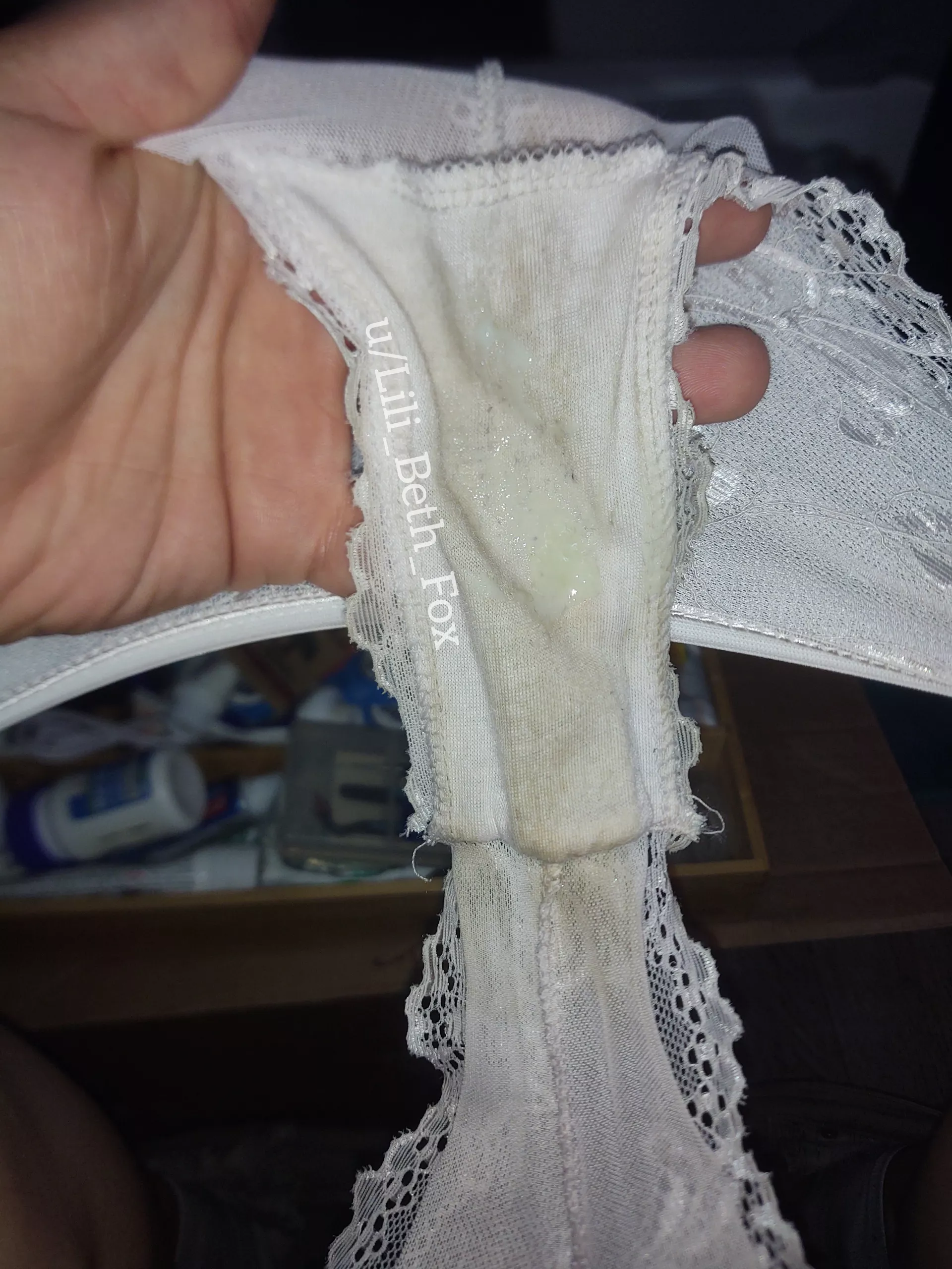 This two day pair went through a lot π
 Sweat, Grool, piss, some light ass scent... π This two day pair went through a lot π
 Sweat, Grool, piss, some light ass scent... π