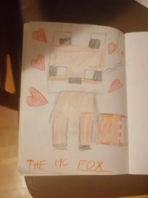 This was a quick sketch of a Minecraft fox. Sorry for the bad quality 0~0 if yall want me to draw anything, gimmie some ideas lol! Thanks for the support on my last drawings, I appreciate it very much ❤️