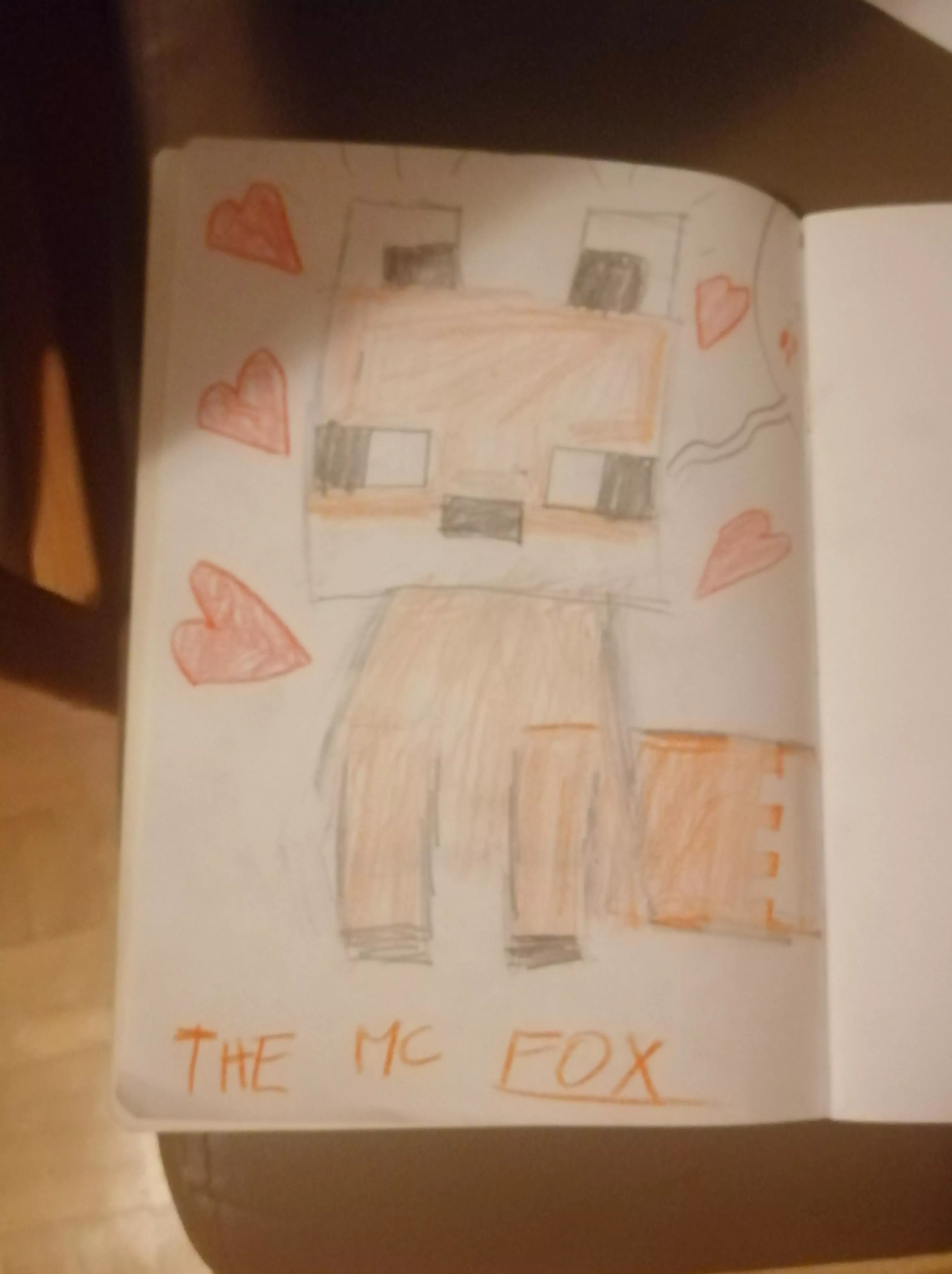 This was a quick sketch of a Minecraft fox. Sorry for the bad quality 0~0 if yall want me to draw anything, gimmie some ideas lol! Thanks for the support on my last drawings, I appreciate it very much ❤️
