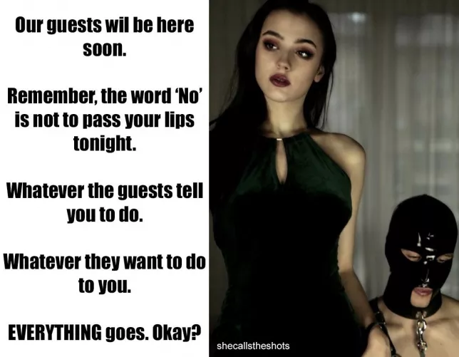 Though she hasn’t said who the guests are… 😶