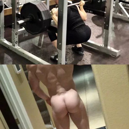 Thursday squat session. What the gy(m) see vs what Reddit sees.