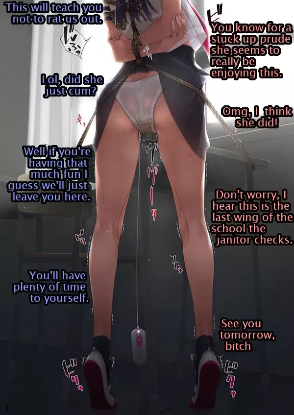 Tied up after school [Bullying] [Bondage] [Schoolgirl] [Vibrator] [Humiliation]