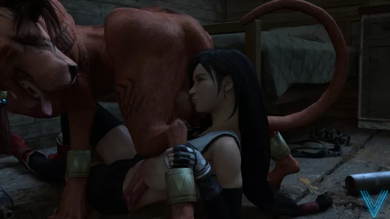 Tifa Lockhart having new experiences [Final Fantasy] (theviceart)