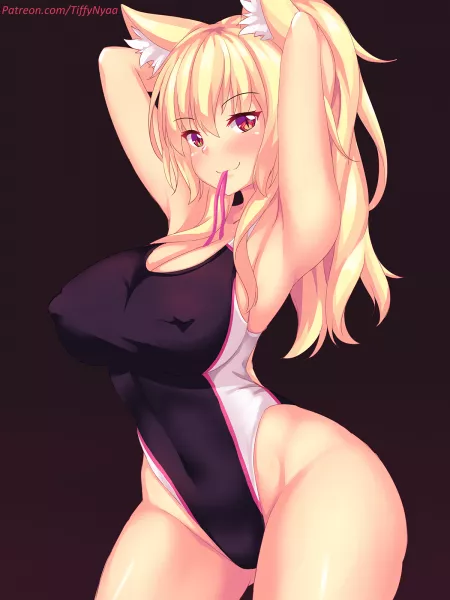 Tiffy Sexy Swimsuit Trying Her Hair (Nottytiffy ) [Original]