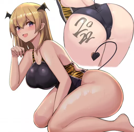 Tiger Swimsuit Bear Chan Tease (kihou no gotoku dmc) [Original]