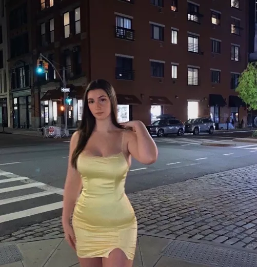 Tight Yellow Dress