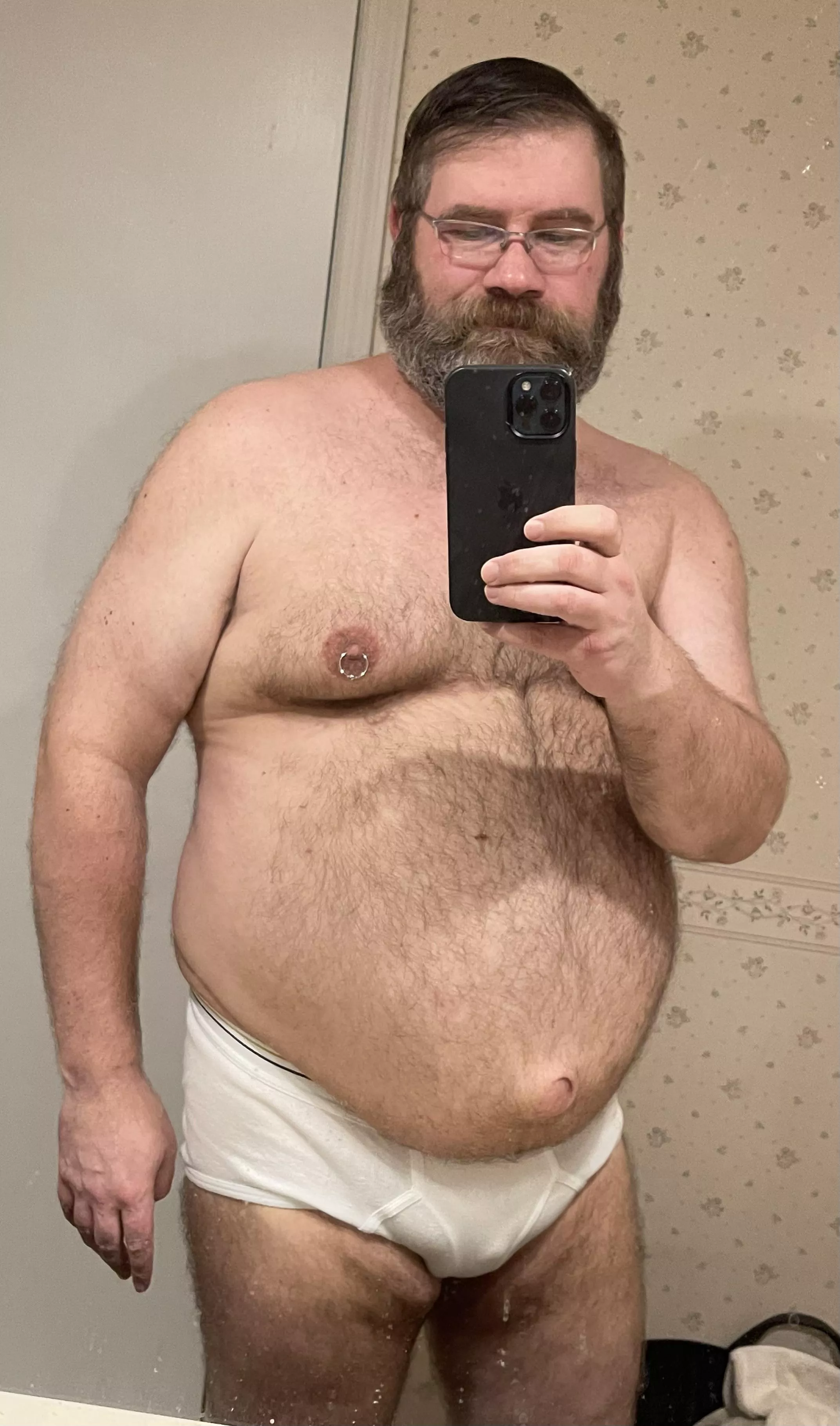 Tighty whitey Sunday. Just saying hi. (47 y/o)