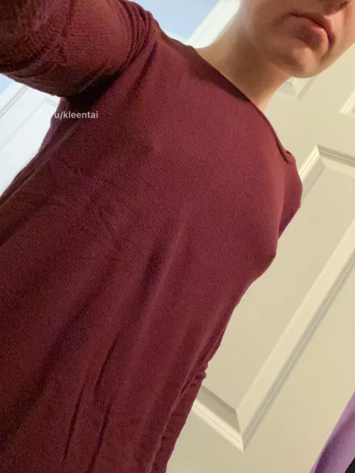 Tiny boobs never need a bra