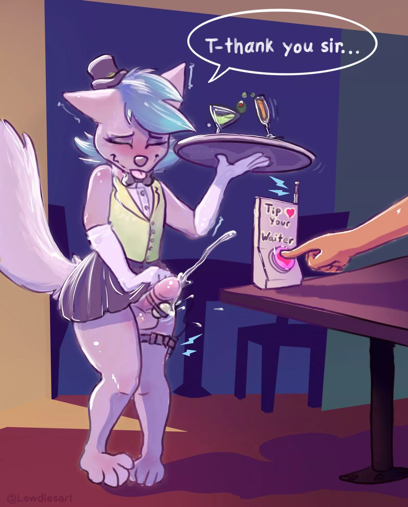 Tip your waiter (@Lewdlesart/OC)