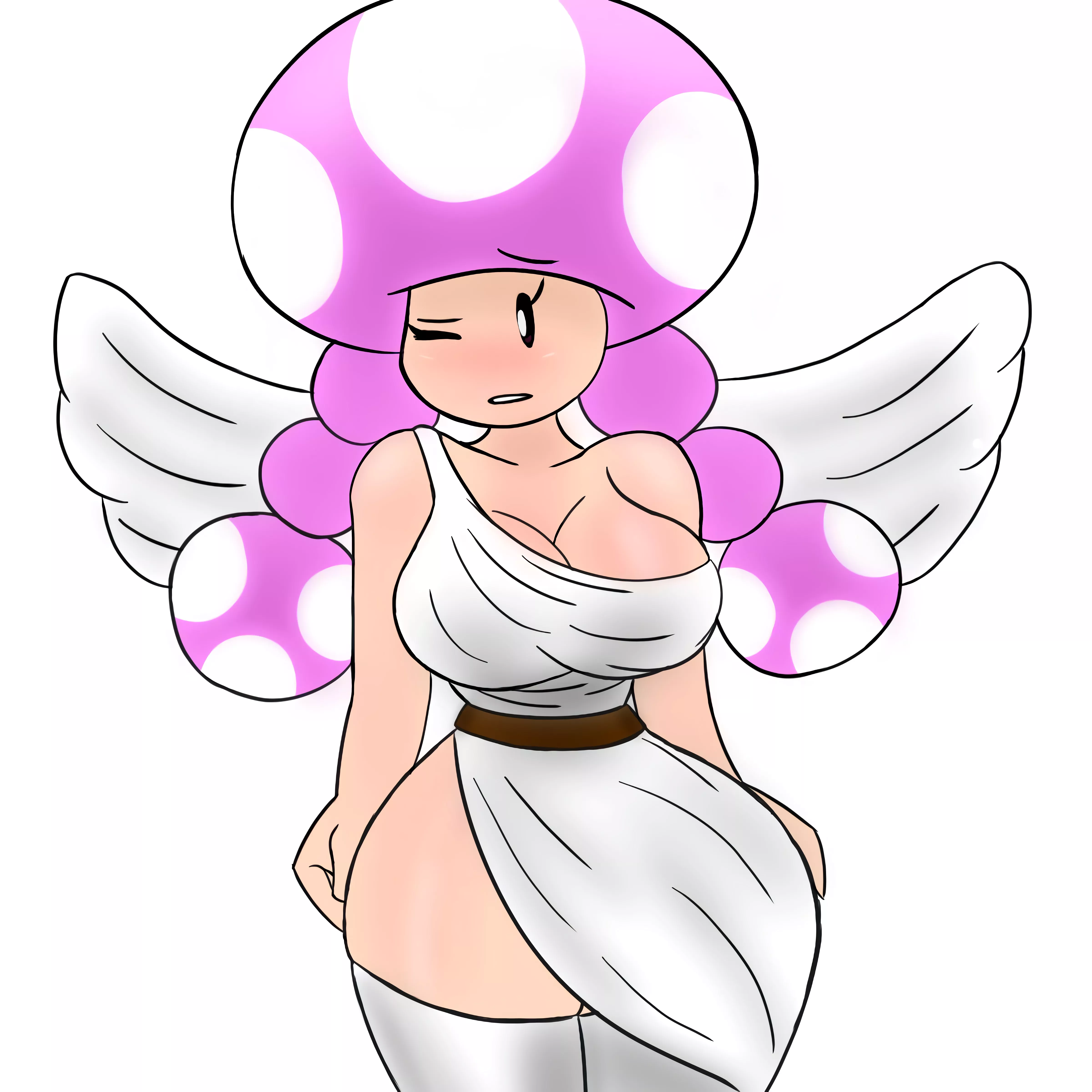 Toadette as an angel (by twygz)
