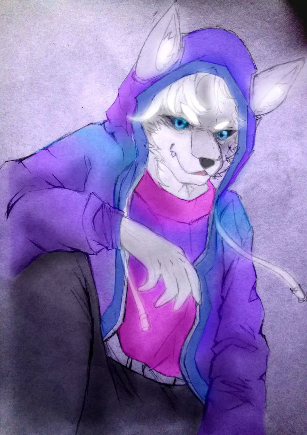 Today is 18th birthday and I received a drawing as a present from a 14-year-old kid I know on Facebook. This is the best birthday so far.