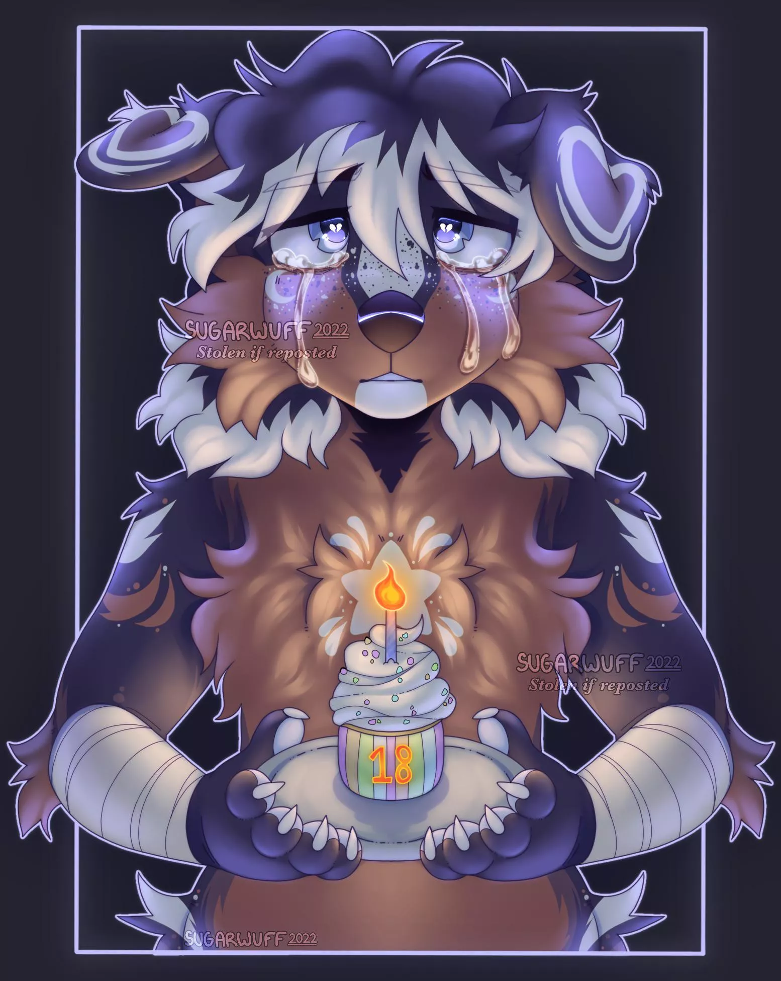 Today is my 18th birthday (Art by me, Sugarwuff)