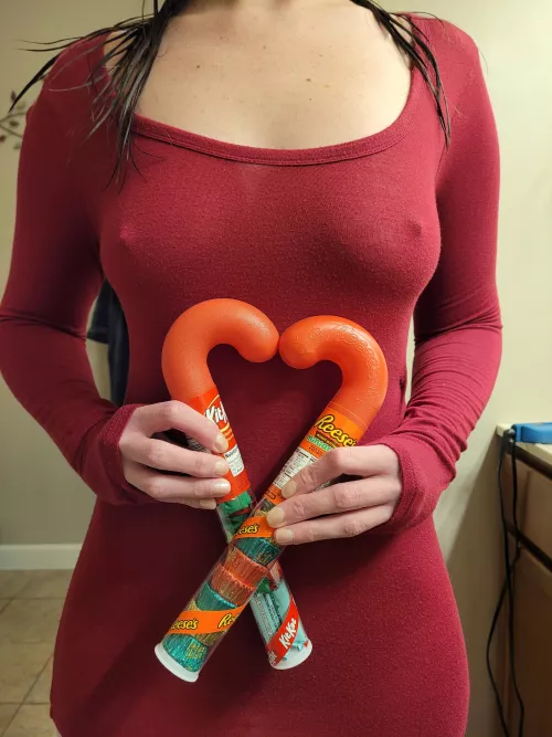Today is National Candy Cane Day! 12/26. I made a heart for you ❤️