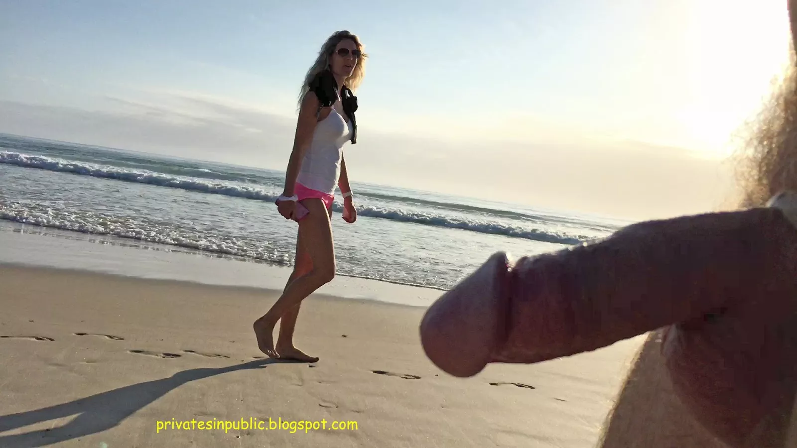 Today on the beach, she learnt her fetish was public erection CFNM! Today on the beach, she learnt her fetish was public erection CFNM!