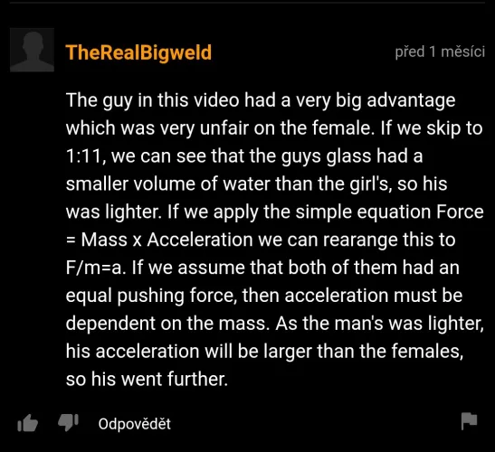 Today's physics lesson is