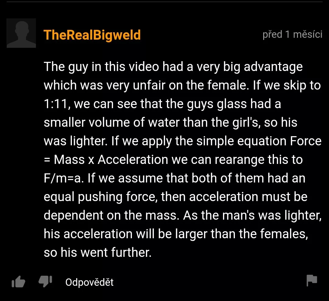 Today's physics lesson is