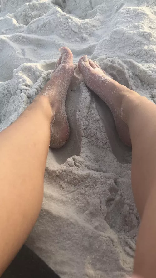 Toes in the sand