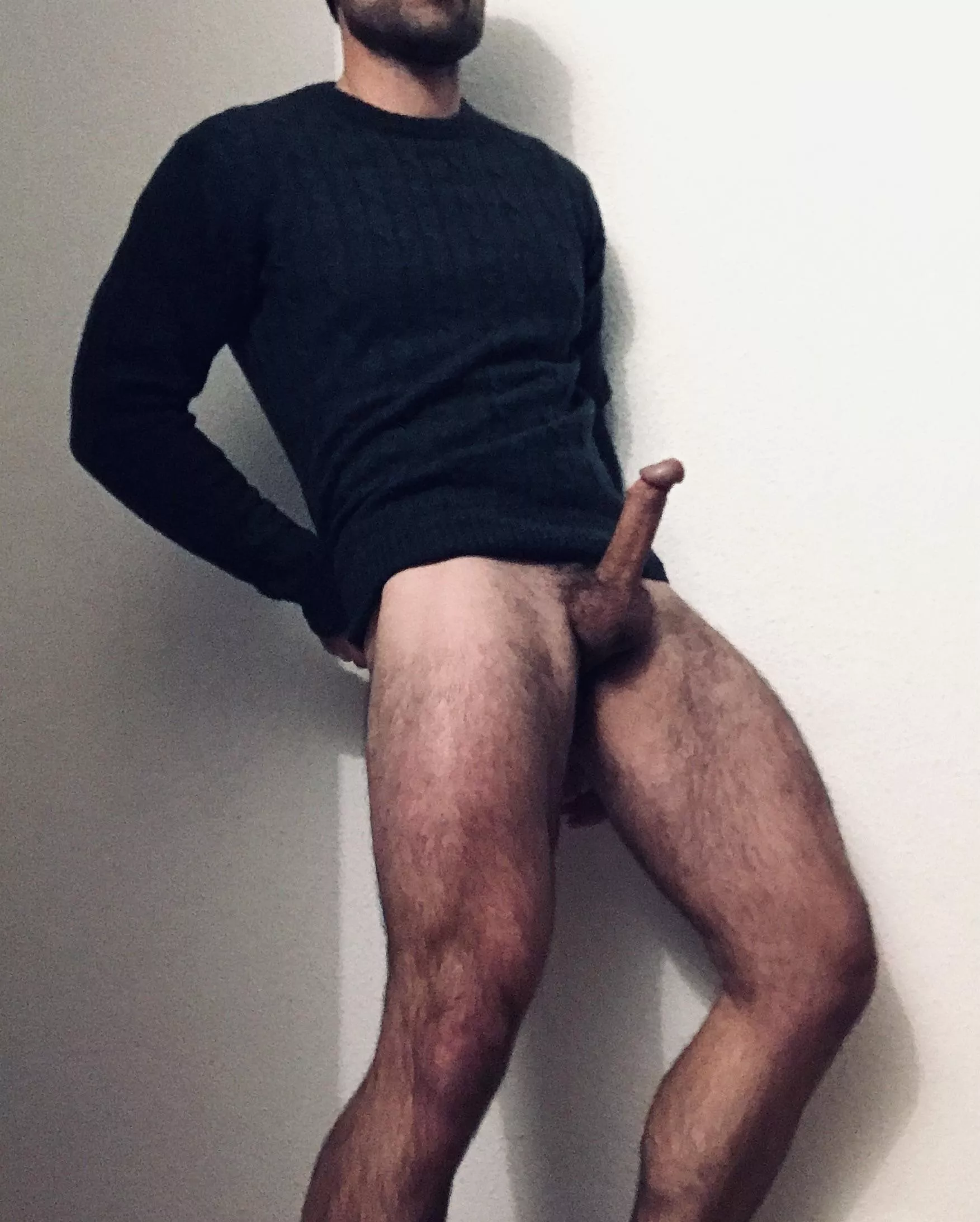 Too cold for a naked chest. Keep my legs for today