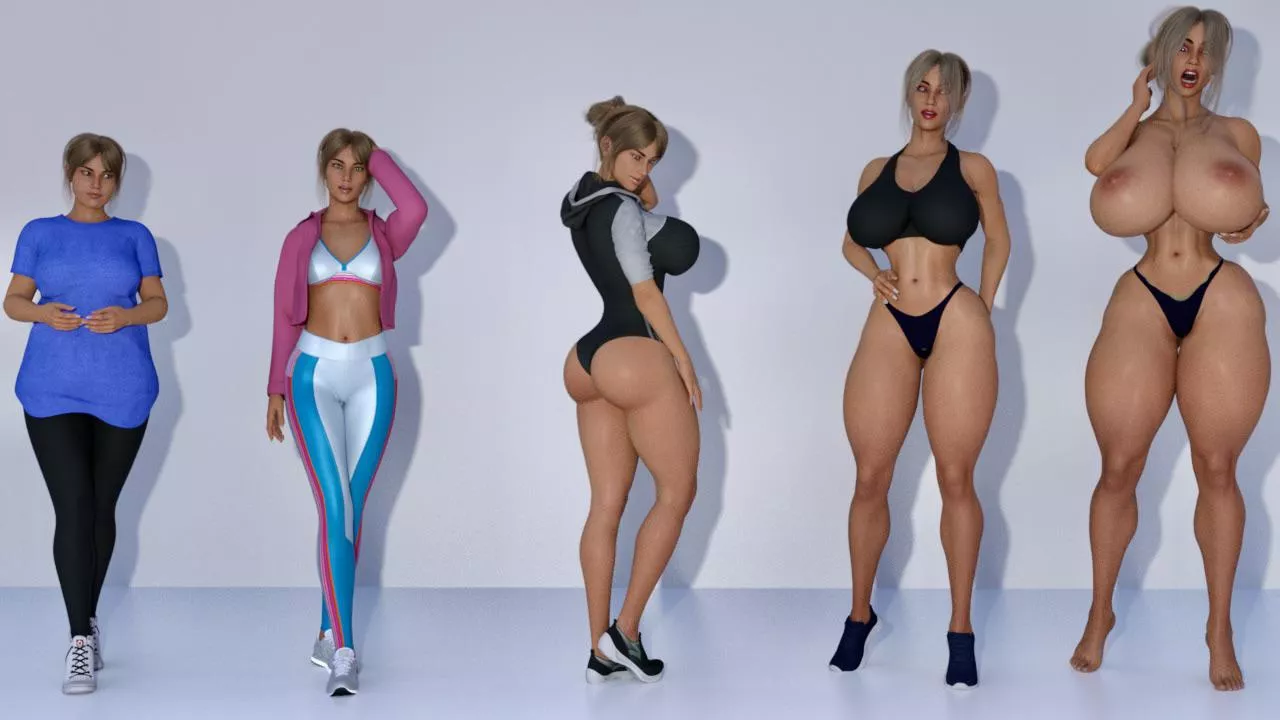 Too many bimbo gym shakes