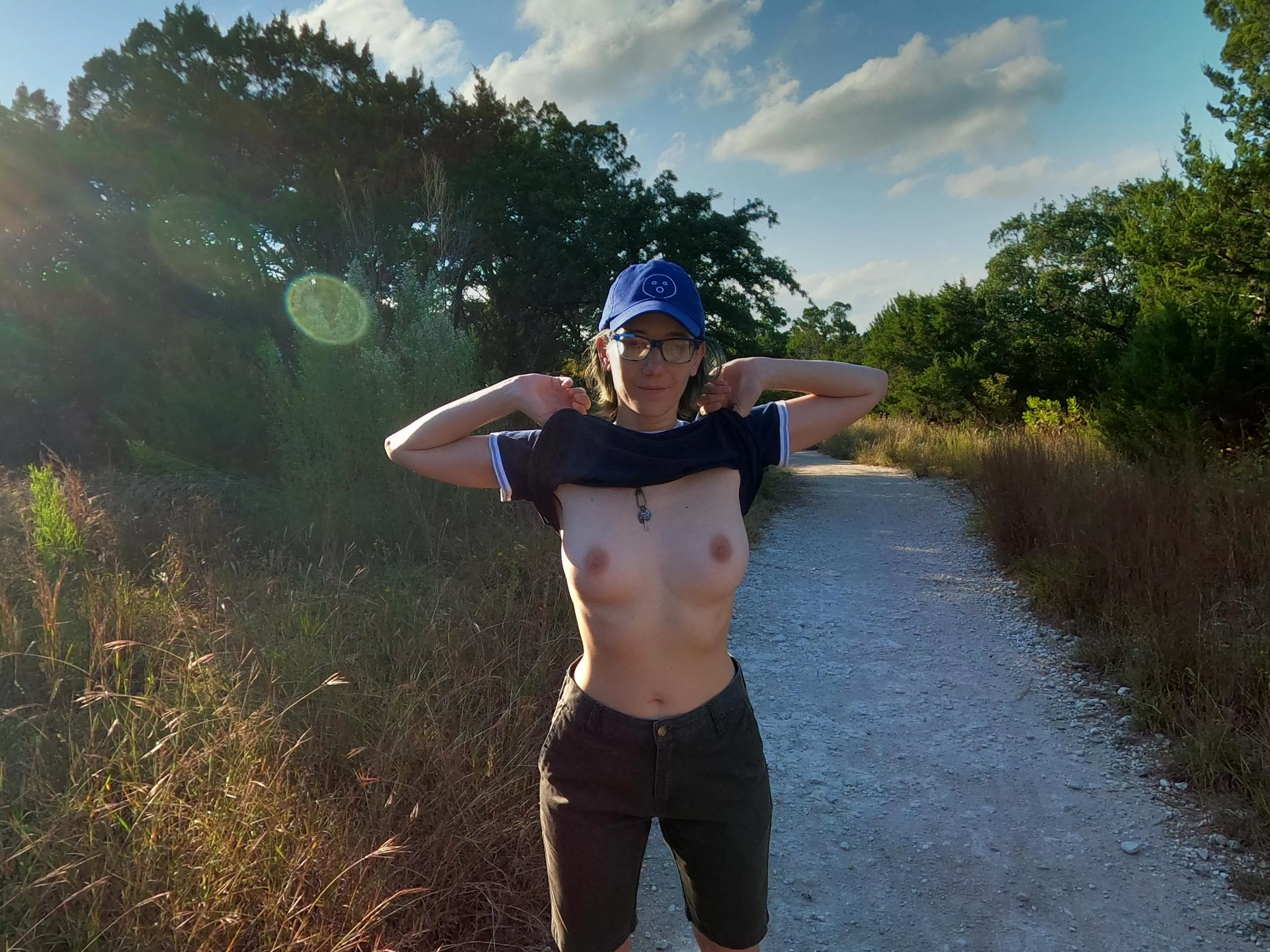 Took a little walk while it was nice outside Took a little walk while it was nice outside