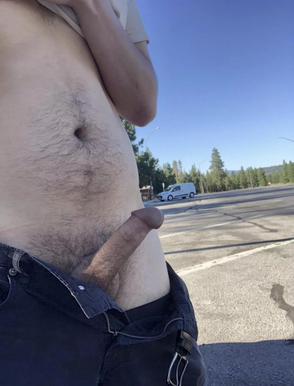 Took my cock out while making some deliveries