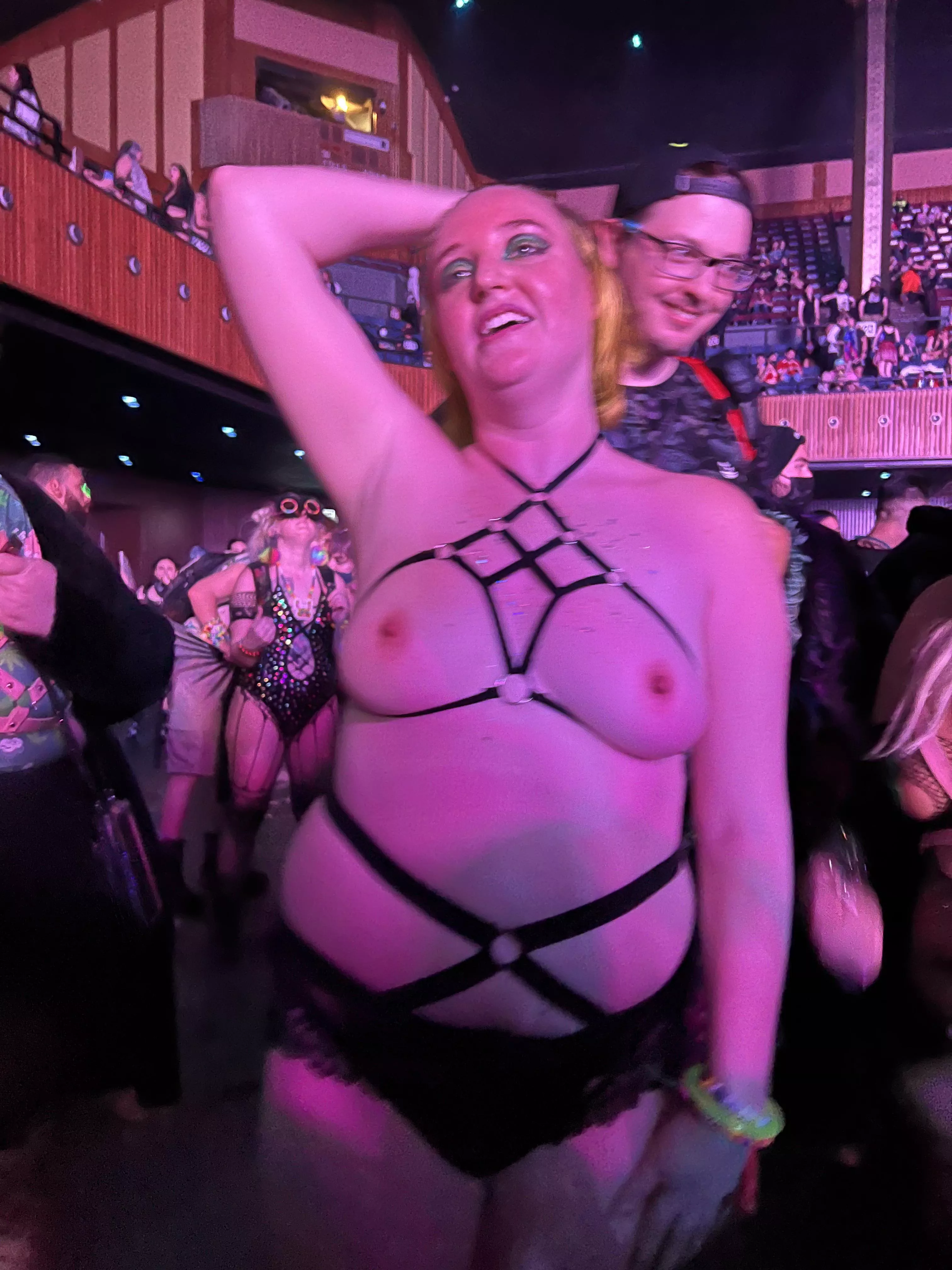 Topless and carefree