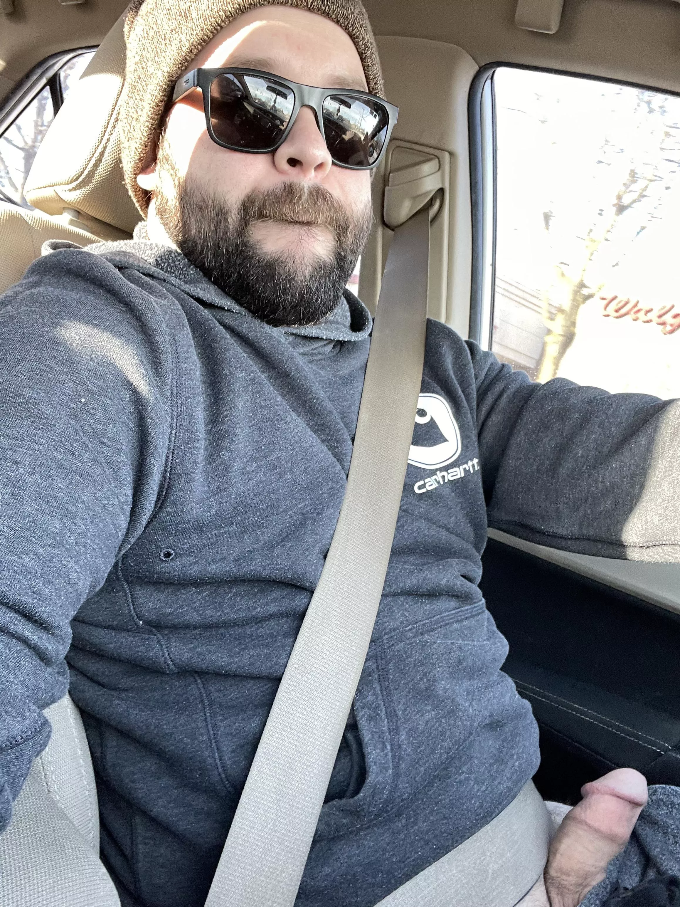 Traffic this morning. I love knowing any driver can look over and see me