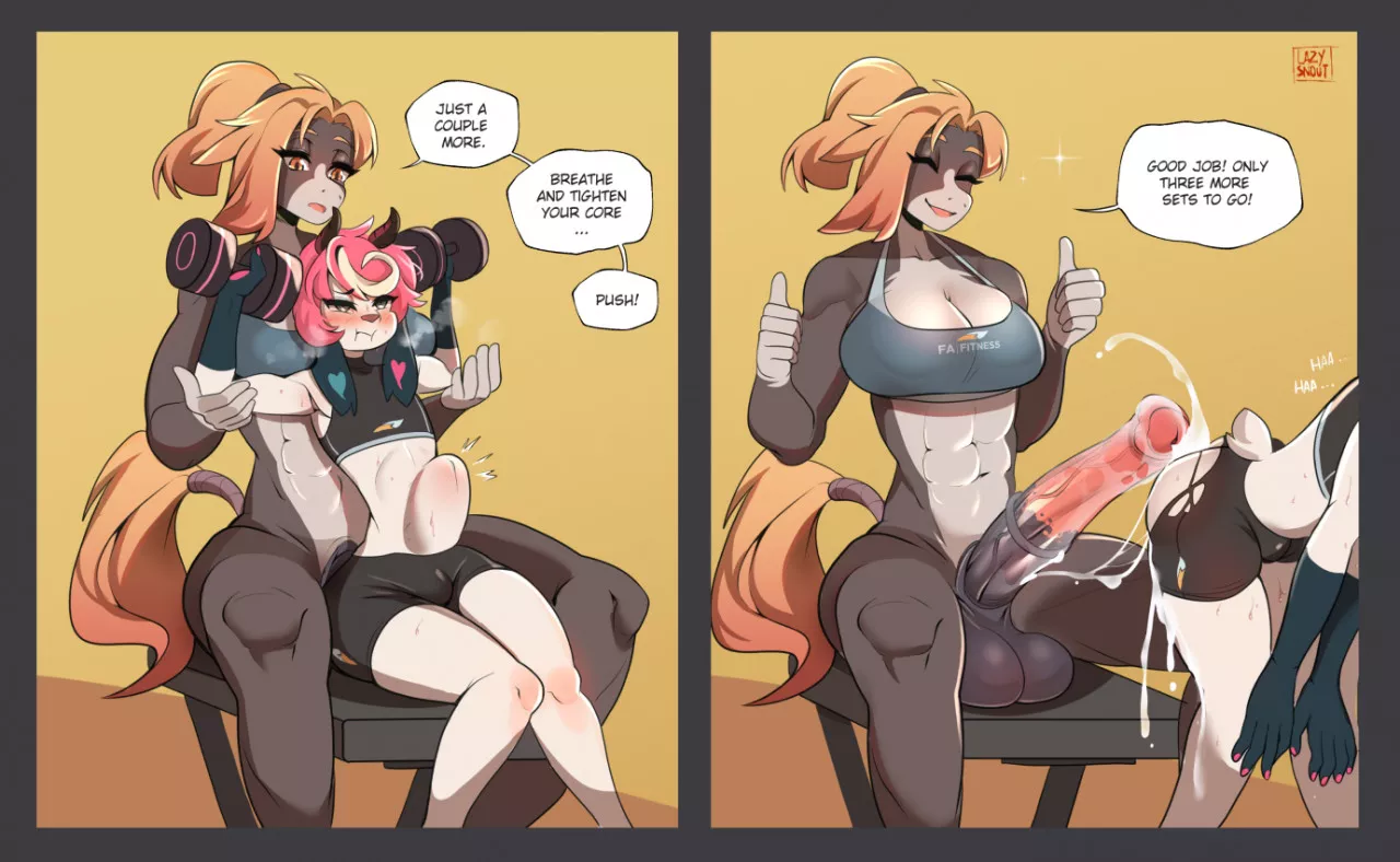 Training with Shari [HM] (LazySnout)