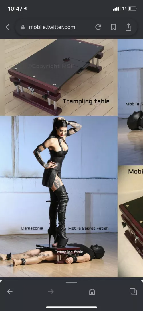 Trampling table coming soon