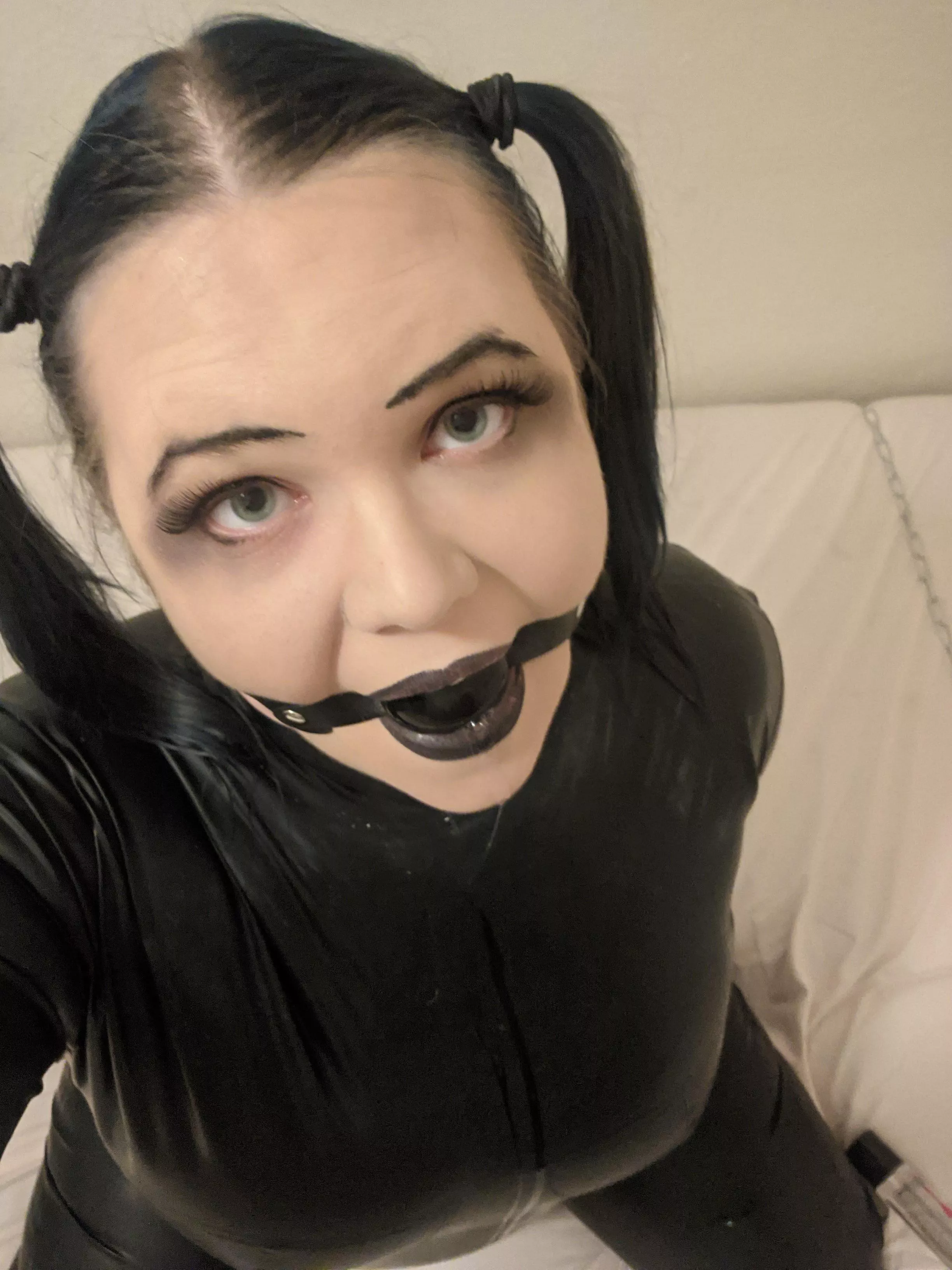 Tried to go for a goth look, I’m already pale enough 😂