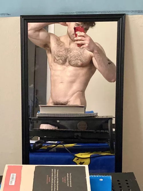 Trimmed down my stomach, while the pubes are more plush than ever. Let me know what you think